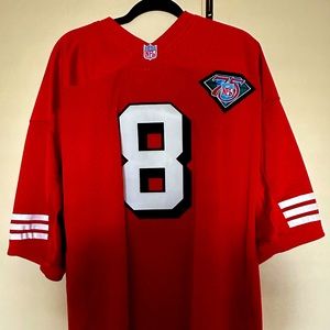 49er Steve young throwback 75th anniversary  Authentic Mitchell and ness jersey